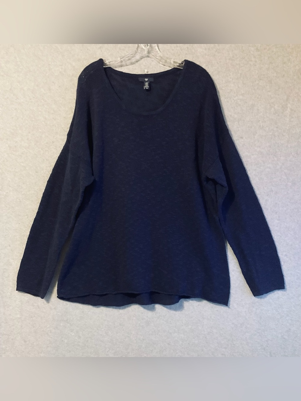 Gap women's Dark Navy Long Sleeve Knit Top XXL